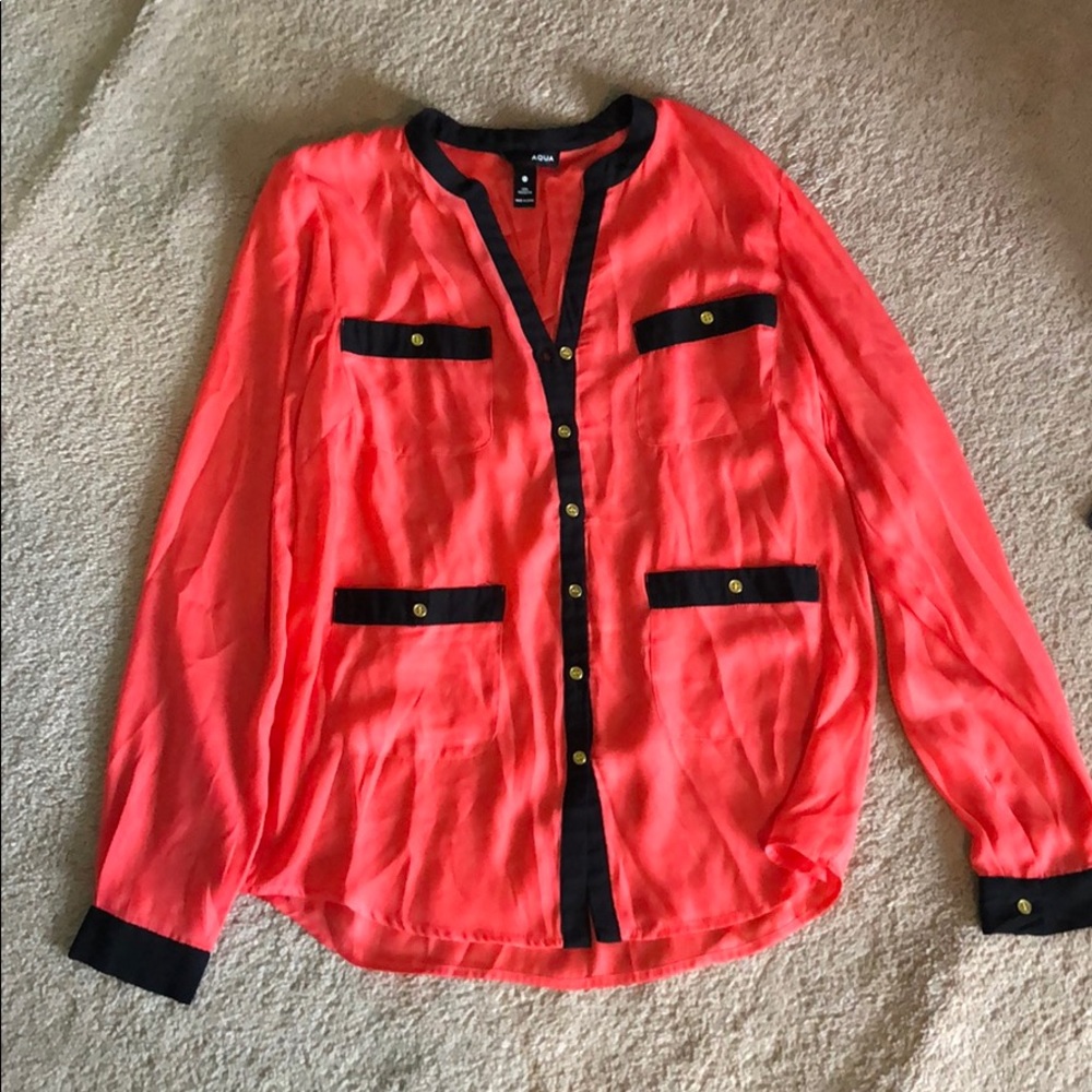 Aqua blouse